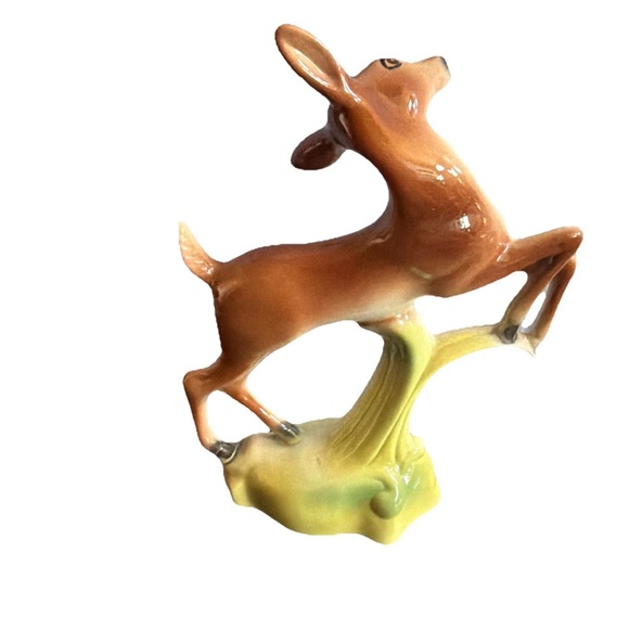 Vintage 1940’s Ceramic Deer Pair Pottery Figurines Stewart McCulloch Calif - Picture 4 of 11